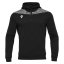 Sportovní mikina s kapucí Macron Ishtar 1/4 Zip - Farba: Čierna/biela, Veľkosť: 3XL