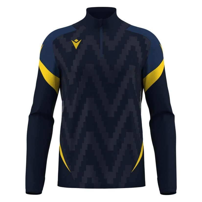Sportovní top Macron Starfall 1/4 Zip - Farba: Čierna/biela, Veľkosť: 3XL