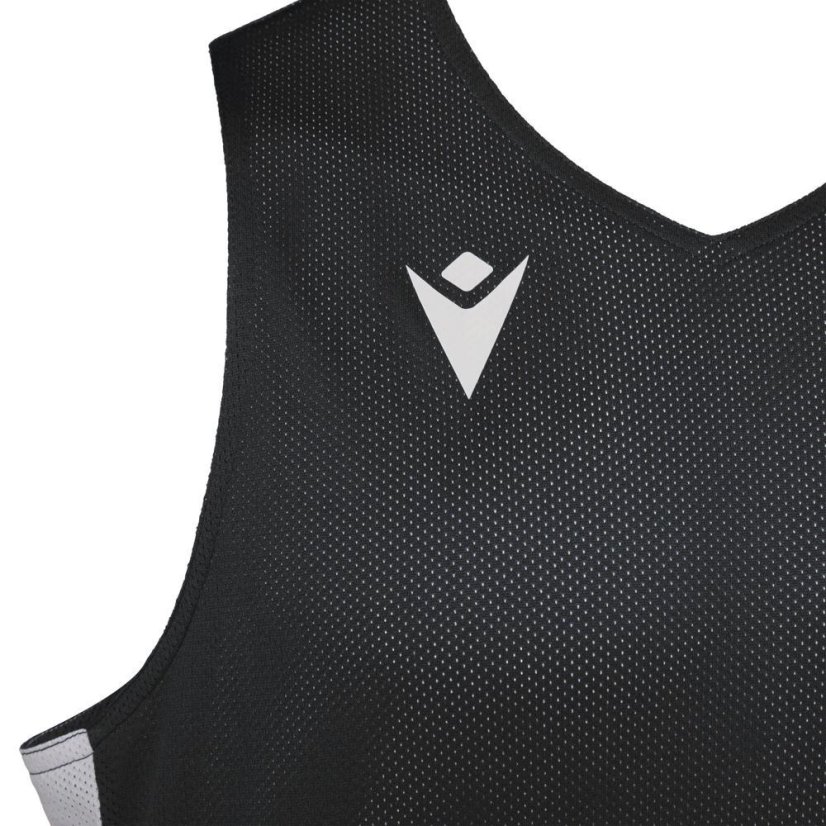 Sportovní dres bez rukávů Macron Propane Reversible - Barva: Černá/bílá, Velikost: 3XS