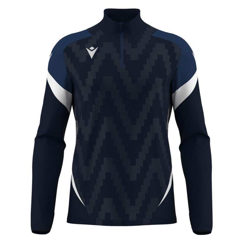 Sportovní top Macron Starfall 1/4 Zip - Farba: Čierna/biela, Veľkosť: 3XL