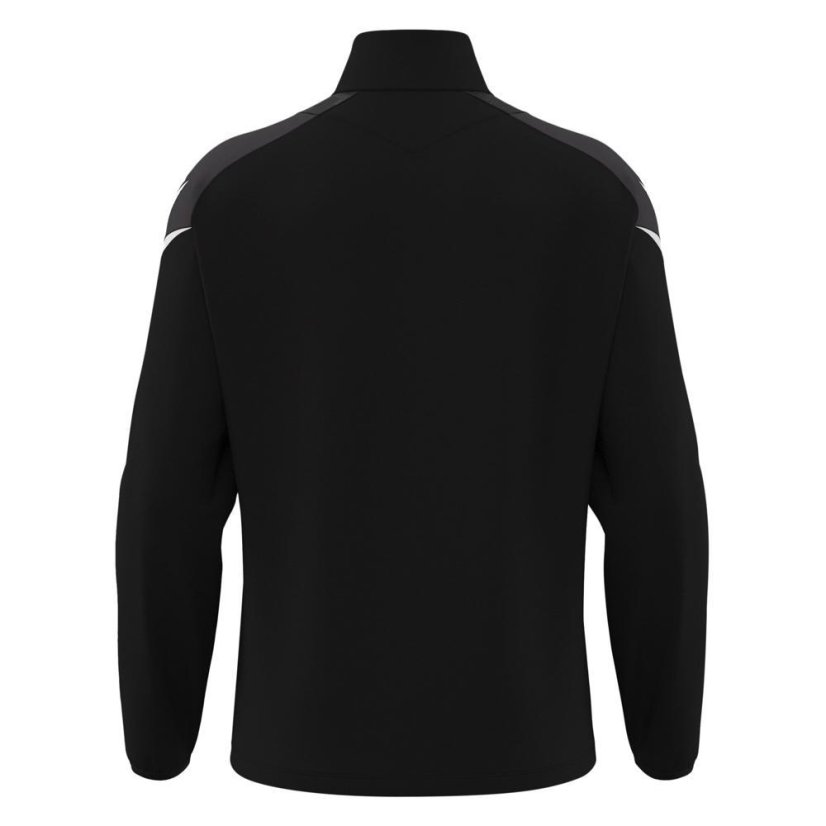 Sportovní top Macron Hollow 1/4 Zip - Barva: Černá/bílá, Velikost: L
