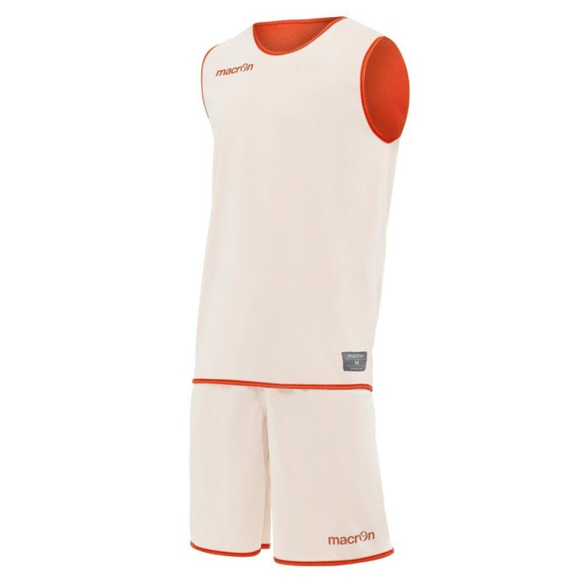 Oboustraný set Macron X400 - Farba: Oranžová/biela, Veľkosť: 3XL