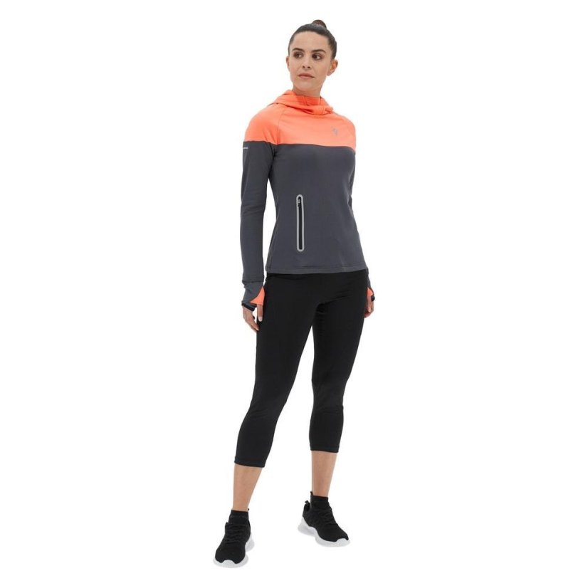 Mikina Macron Run FCC Haze 3D Stretch Water Resist - Farba: Sivá, Veľkosť: XS
