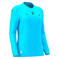 TESS ECO WMN REFEREE SHIRT  NSKY/BLK | 800004653709 | XS