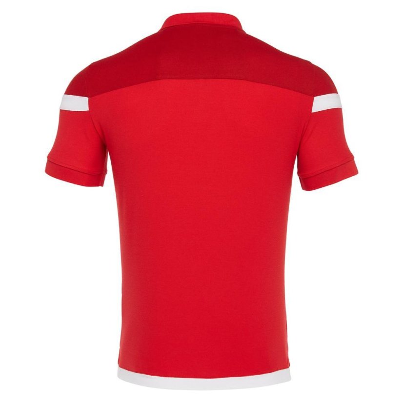 Sportovní polokošile Macron Shofar - Barva: Černá/červená, Velikost: 3XL