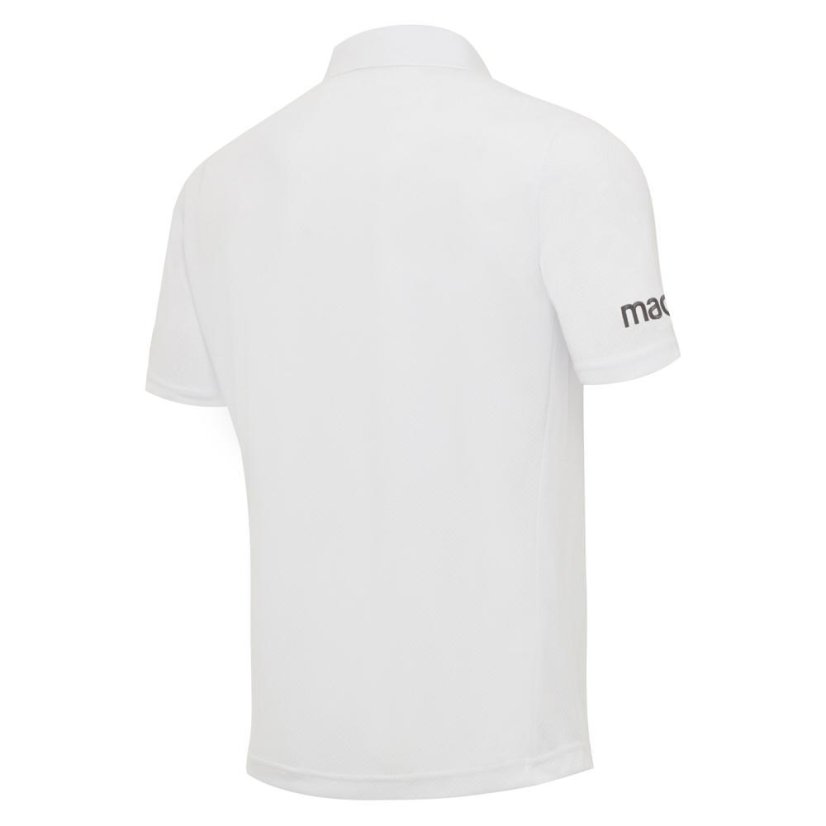 Tričko s límečkem Macron Grace SS - Barva: Bílá, Velikost: 3XL