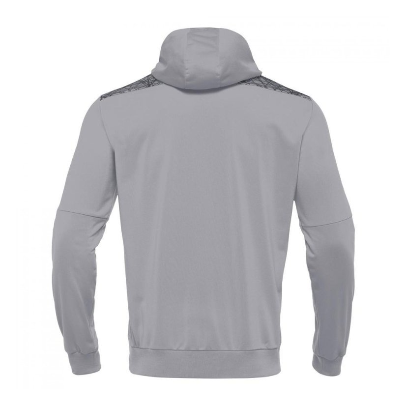 Sportovní mikina s kapucí Macron Ishtar 1/4 Zip - Barva: Černá/bílá, Velikost: 3XL