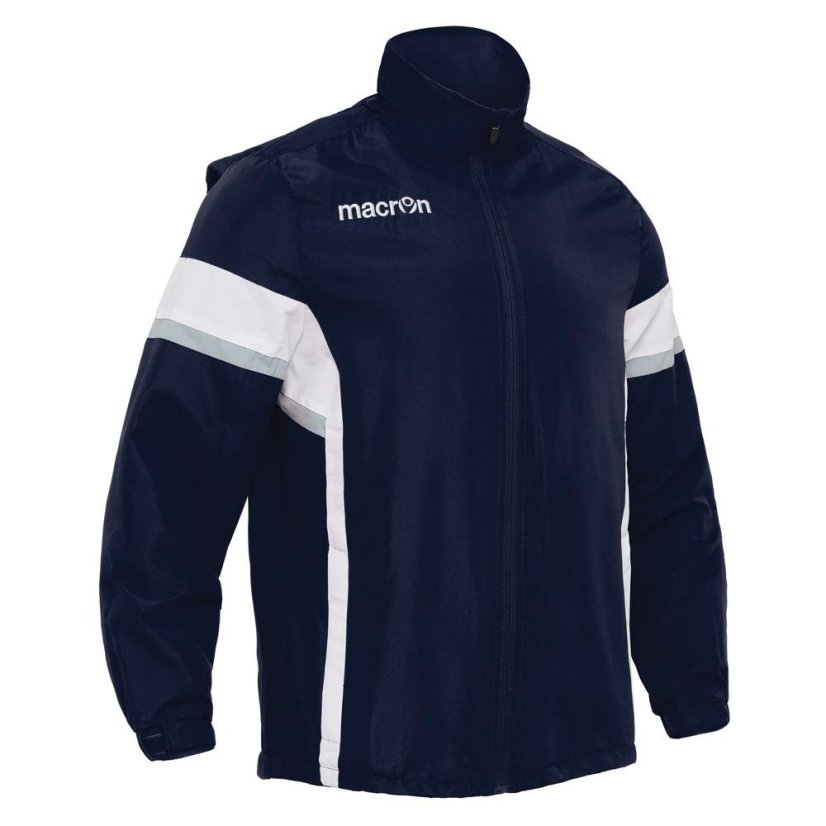 Sportovní bunda s celopropínacím zipem Macron Worth - Barva: Královská modrá/bílá, Velikost: 3XL