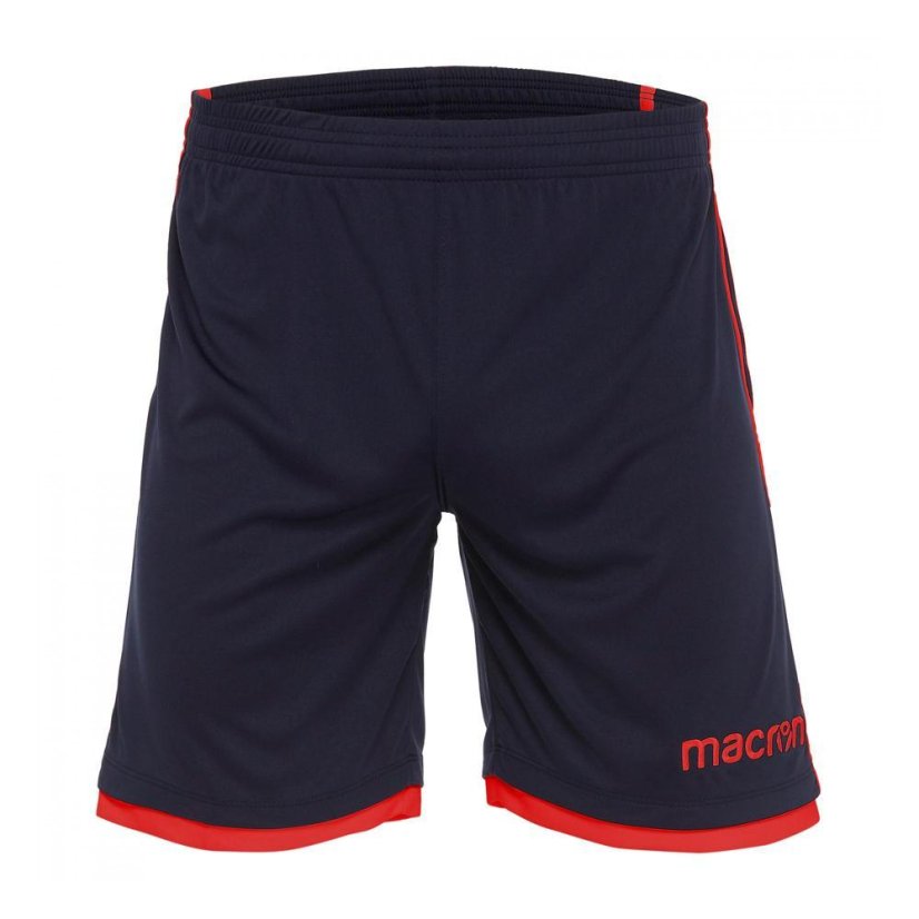 Fotbalové kraťasy Macron Algol - Barva: Černá/zelená, Velikost: 3XL