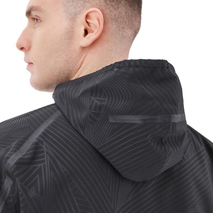 Bunda Macron Ath Icon Kea Tech Rainjacket - Barva: Černá, Velikost: L