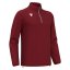 Triko Macron Havel 1/4 Zip - Barva: Červená, Velikost: 3XS