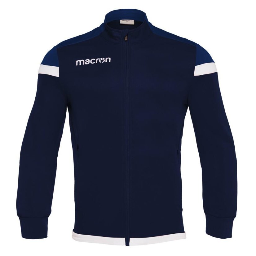 Sportovní mikina na zip Macron Sobek - Barva: Černá/červená, Velikost: 3XL