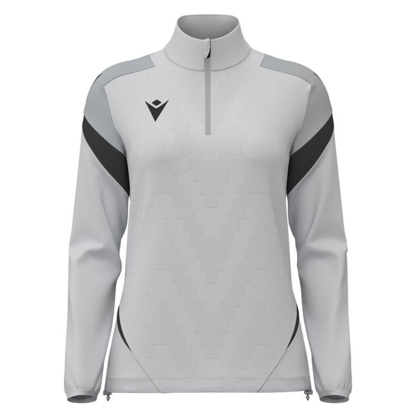 Sportovní top Macron Leona 1/4 Zip - Barva: Černá, Velikost: 3XL