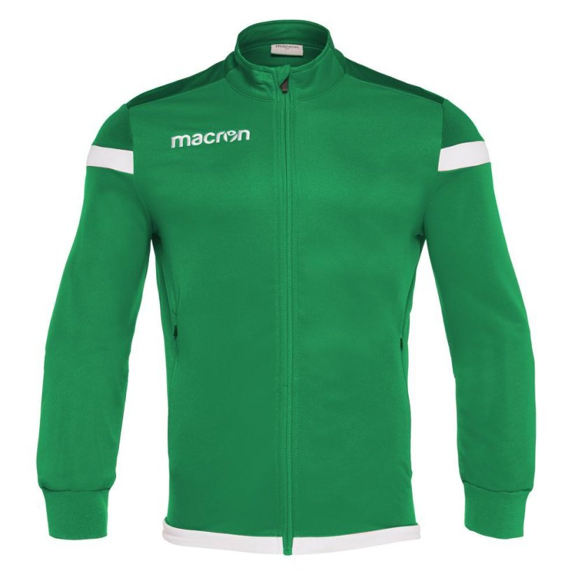 Sportovní mikina na zip Macron Sobek - Barva: Černá/červená, Velikost: 3XL