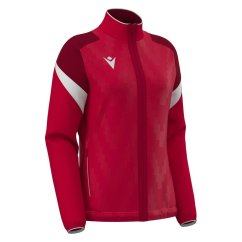 ATHENA WOMAN FULL ZIP TOP  RED/WHT | 800004510201 | XS