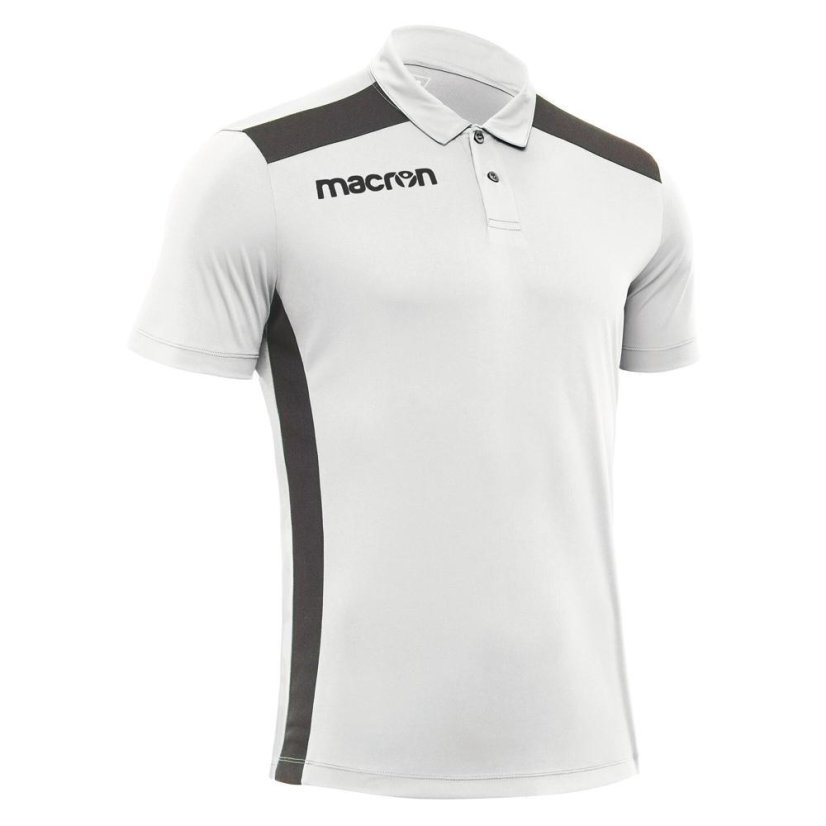 Polo tričko Macron Folk - Barva: Černá/červená, Velikost: 3XS