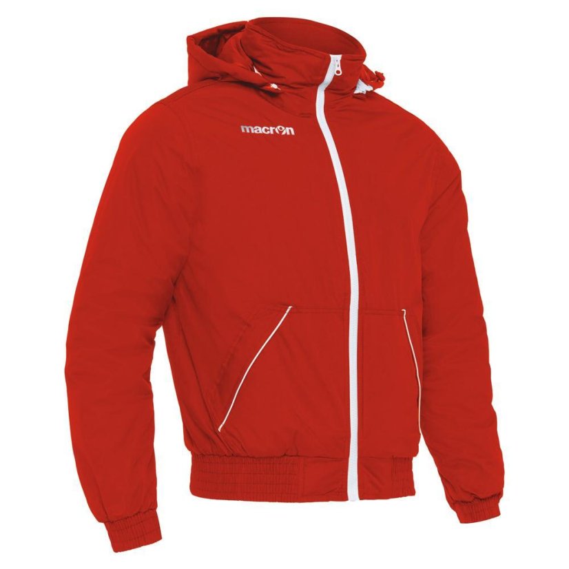 Sportovní bomber bunda Macron Moscow - Barva: Červená, Velikost: 5XL