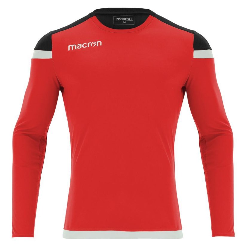 Dres Macron Titan LS - Farba: Biela/červená, Veľkosť: XS