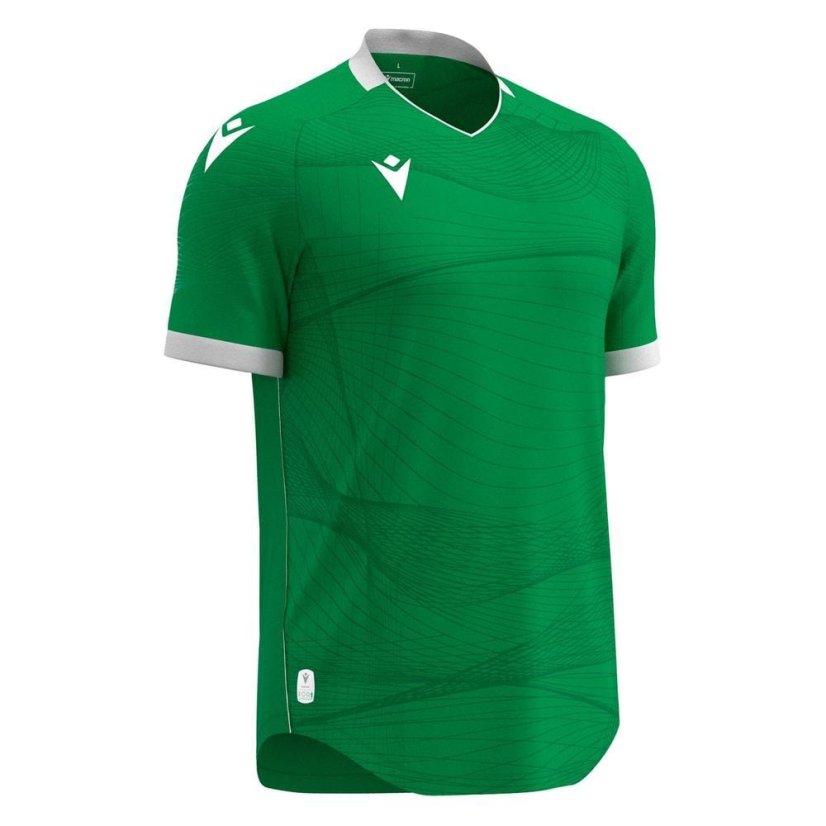 Dres Macron Wyvern Eco - Barva: Vínová/světle modrá, Velikost: M