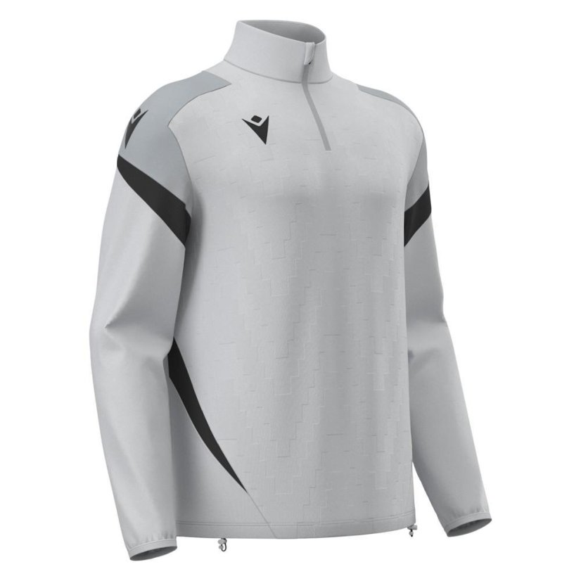 Sportovní top Macron Hollow 1/4 Zip - Barva: Černá/bílá, Velikost: L