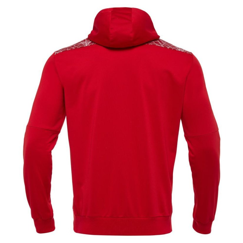 Sportovní mikina s kapucí Macron Ishtar 1/4 Zip - Farba: Čierna/biela, Veľkosť: 3XL