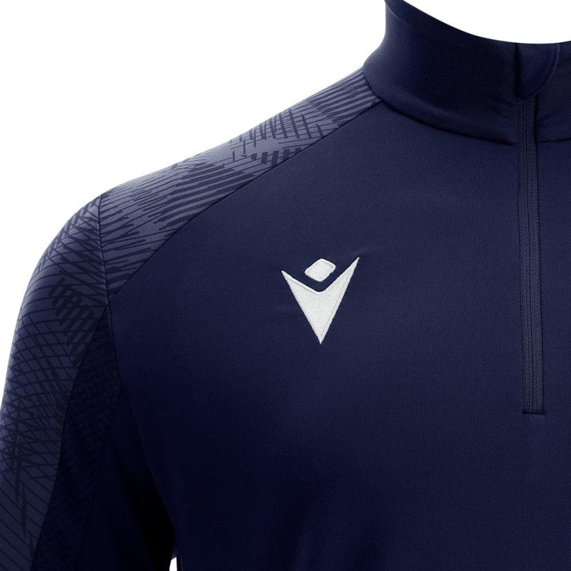 Triko Macron Naryn 1/4 ZIP - Barva: Lahvově zelená, Velikost: M