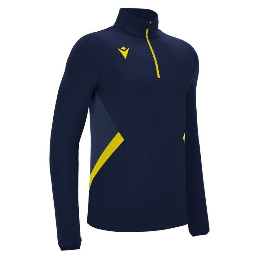 Mikina Macron Piave 1/4 ZIP - Barva: Světle modrá, Velikost: M
