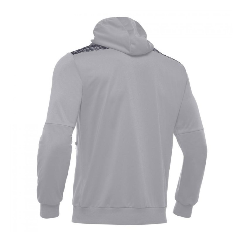 Sportovní mikina s kapucí Macron Ishtar 1/4 Zip - Barva: Černá/bílá, Velikost: 3XL