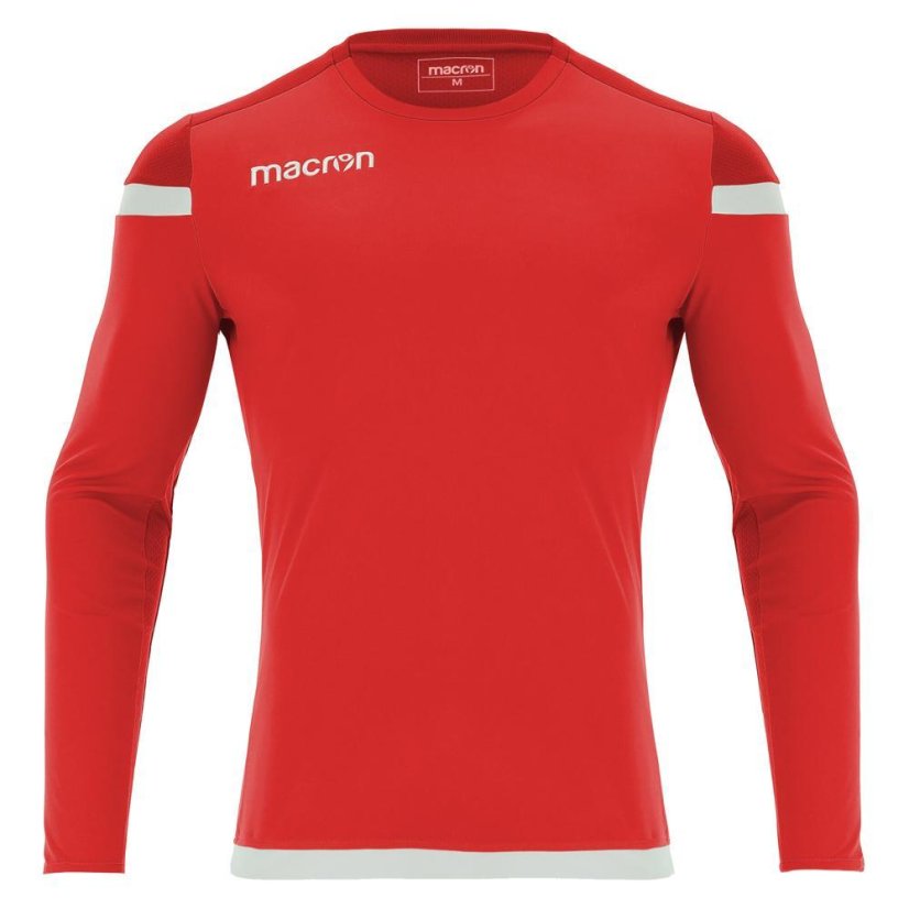 Dres Macron Titan LS - Farba: Biela/červená, Veľkosť: XS