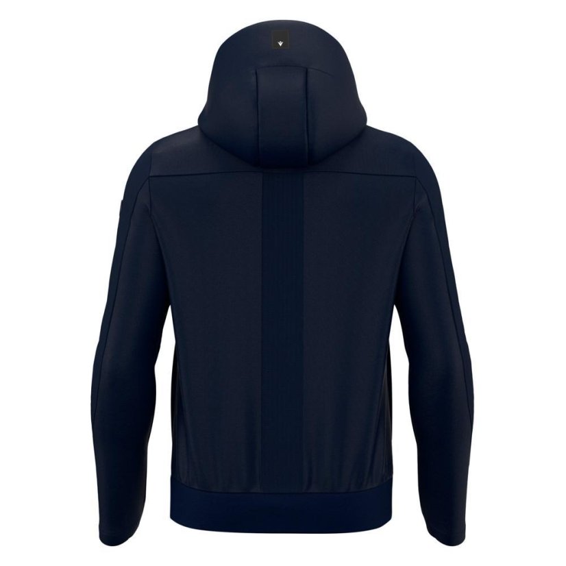 Sportovní mikina na zip s kapucí Macron Ath Icon Midnight - Barva: Army, Velikost: 4XL