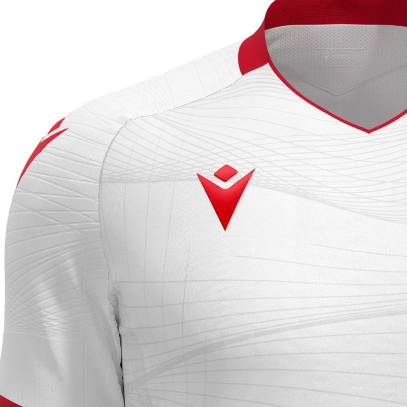 Dres Macron Wyvern Eco - Barva: Vínová/světle modrá, Velikost: M