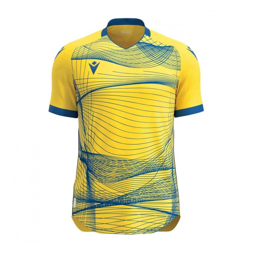 Dres Macron Wyvern Eco - Barva: Vínová/světle modrá, Velikost: M