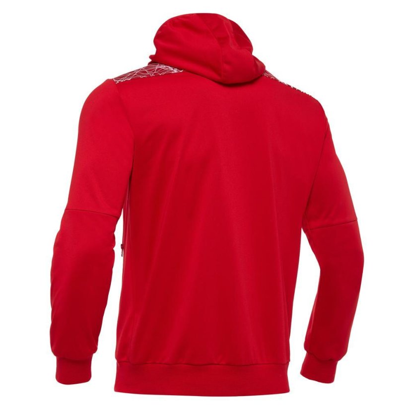 Sportovní mikina s kapucí Macron Ishtar 1/4 Zip - Barva: Černá/bílá, Velikost: 3XL