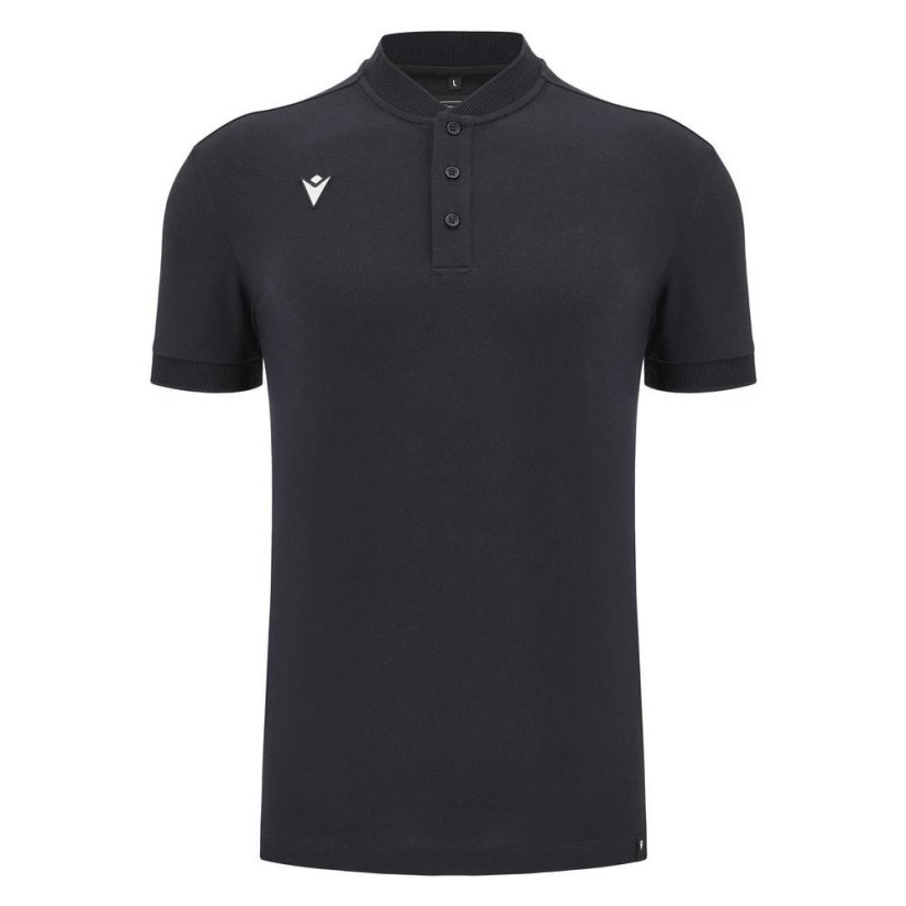 Triko Macron Ath Icon Nisiros Polo Korean Slim - Barva: Černá, Velikost: S