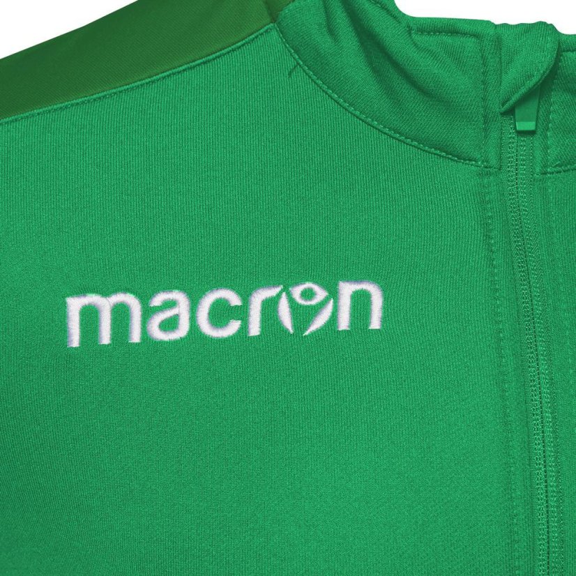 Sportovní mikina na zip Macron Sobek - Barva: Černá/červená, Velikost: 3XL