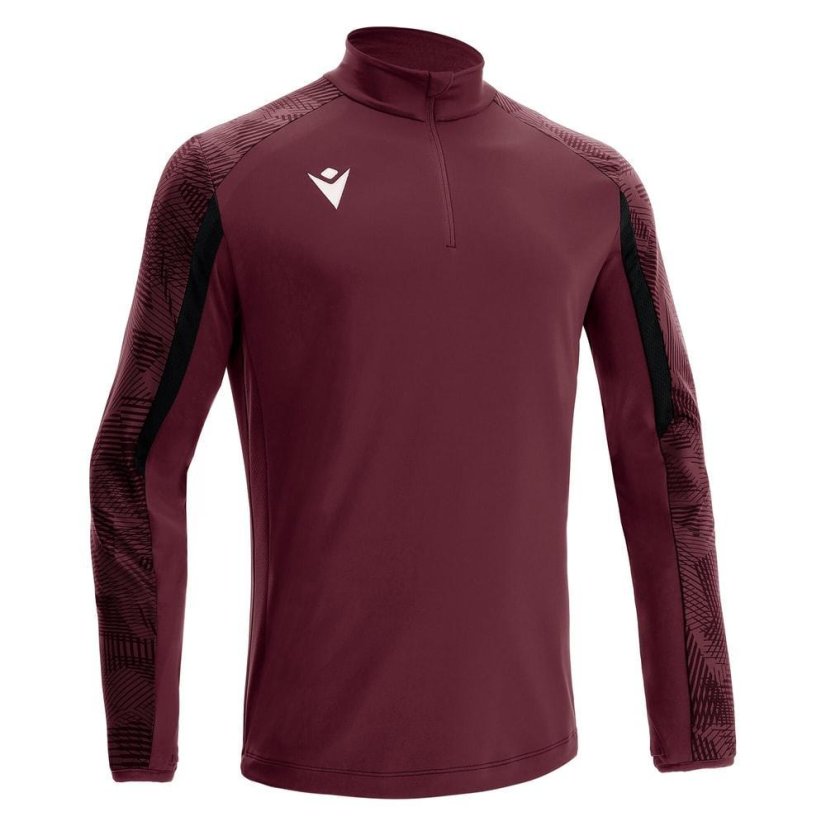 Triko Macron Naryn 1/4 ZIP - Barva: Lahvově zelená, Velikost: M