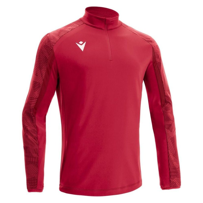 Triko Macron Naryn 1/4 ZIP - Barva: Lahvově zelená, Velikost: M