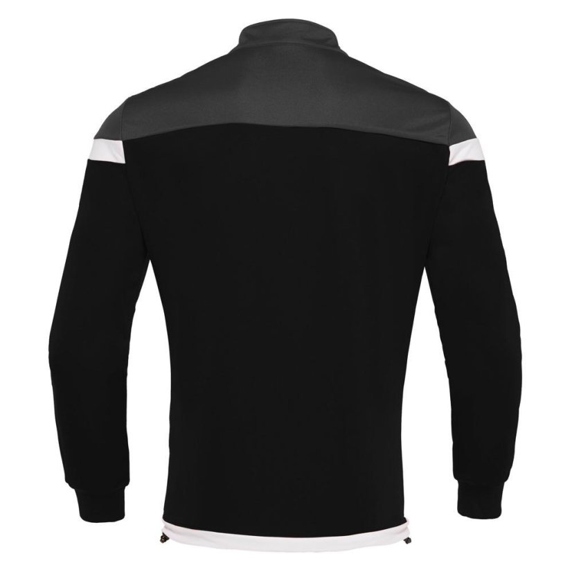 Sportovní mikina na zip Macron Sobek - Barva: Černá/červená, Velikost: 3XL