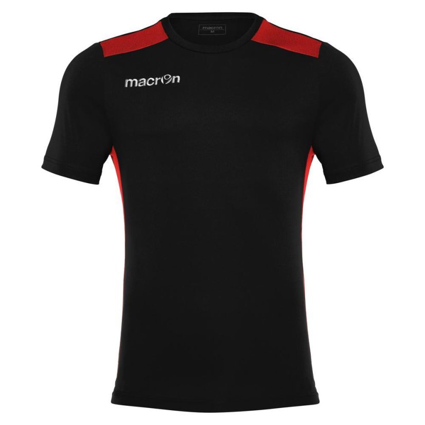 Dres Macron Sirius SS - Barva: Černá/červená, Velikost: 3XS
