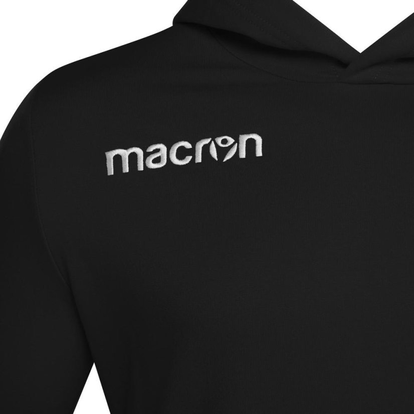 Mikina s kapucí Macron Banjo - Barva: Černá, Velikost: 3XS