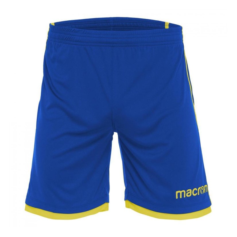 Fotbalové kraťasy Macron Algol - Barva: Černá/zelená, Velikost: 3XL