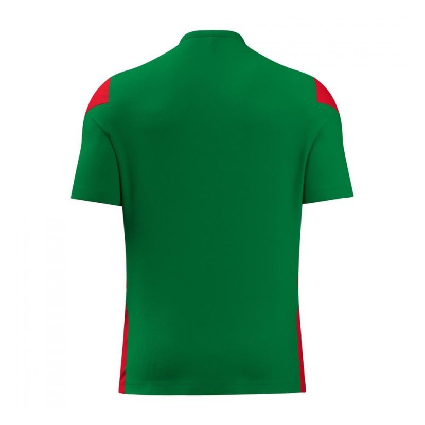 POLIS SHIRT GRN/RED SS