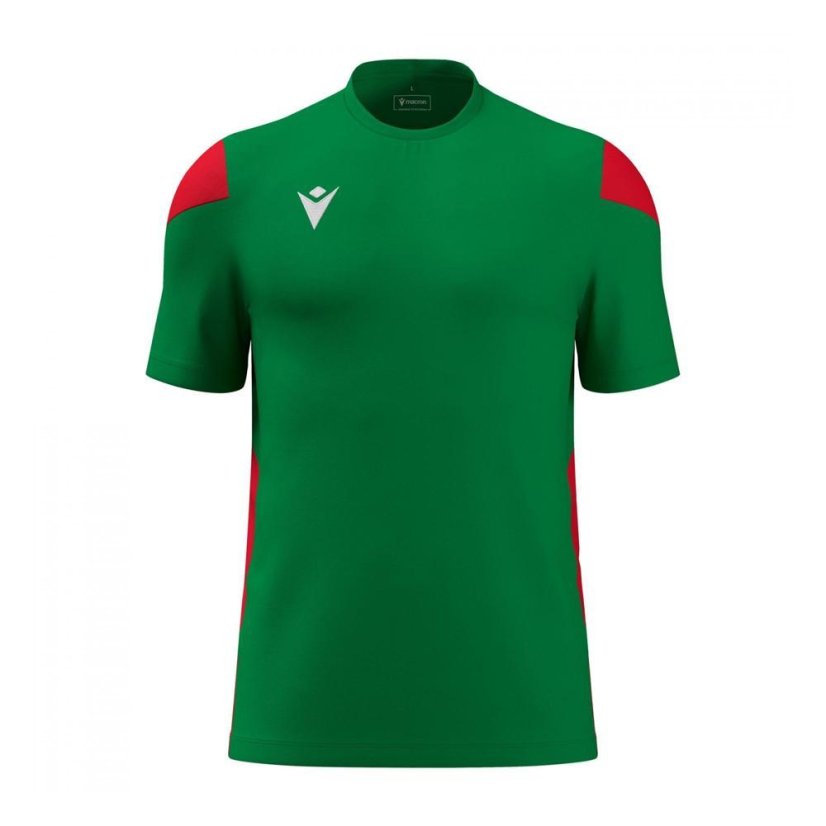 POLIS SHIRT GRN/RED SS