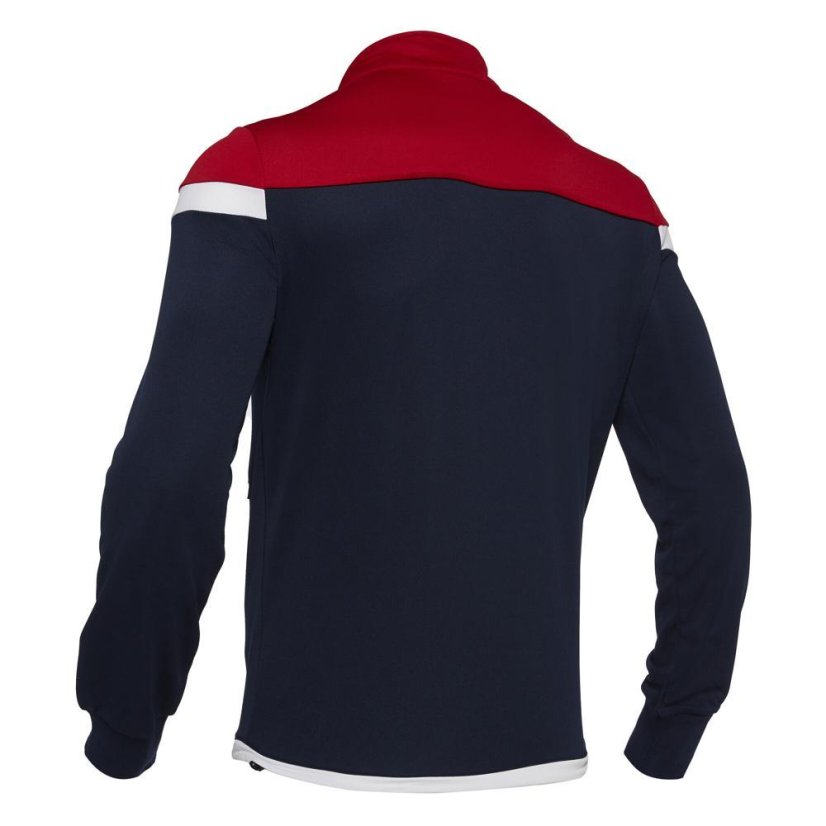 Sportovní mikina na zip Macron Sobek - Barva: Černá/červená, Velikost: 3XL