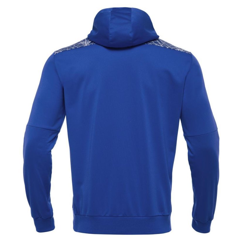 Sportovní mikina s kapucí Macron Ishtar 1/4 Zip - Barva: Černá/bílá, Velikost: 3XL