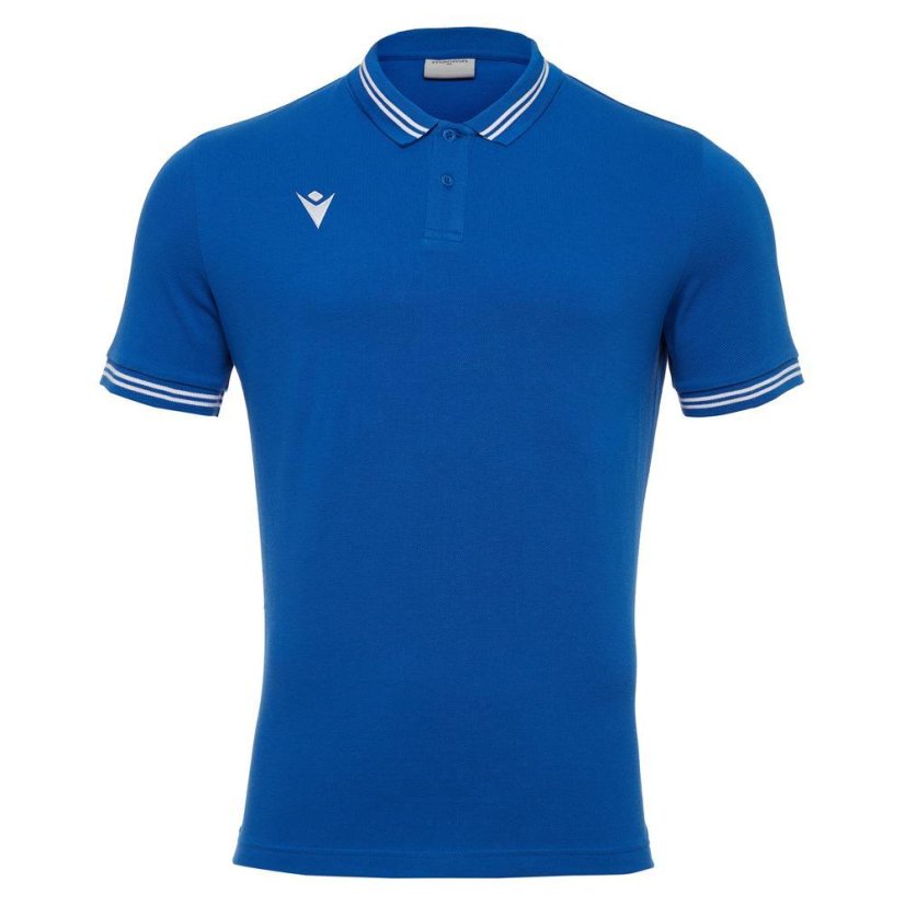 Sportovní tričko s límečkem Macron Yukar - Barva: Bílá, Velikost: 3XS