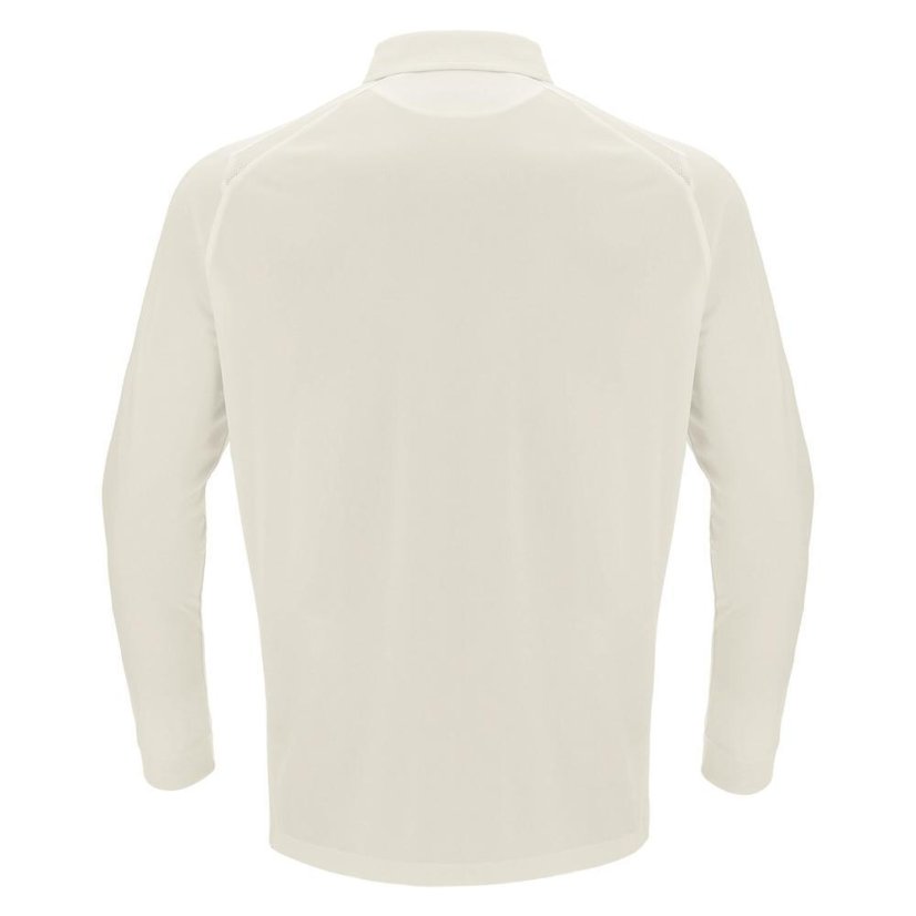 Polo triko Macron Hutton LS - Barva: Bílá, Velikost: L