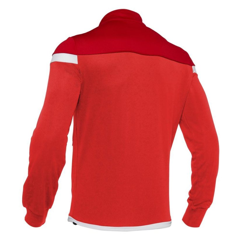 Sportovní mikina na zip Macron Sobek - Barva: Černá/červená, Velikost: 3XL