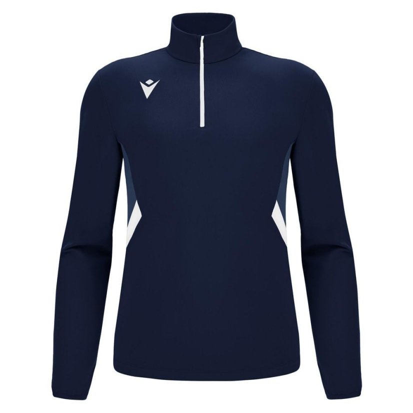 Mikina Macron Piave 1/4 ZIP - Barva: Světle modrá, Velikost: M
