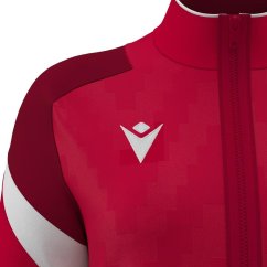 ATHENA WOMAN FULL ZIP TOP  RED/WHT | 800004510201 | XL